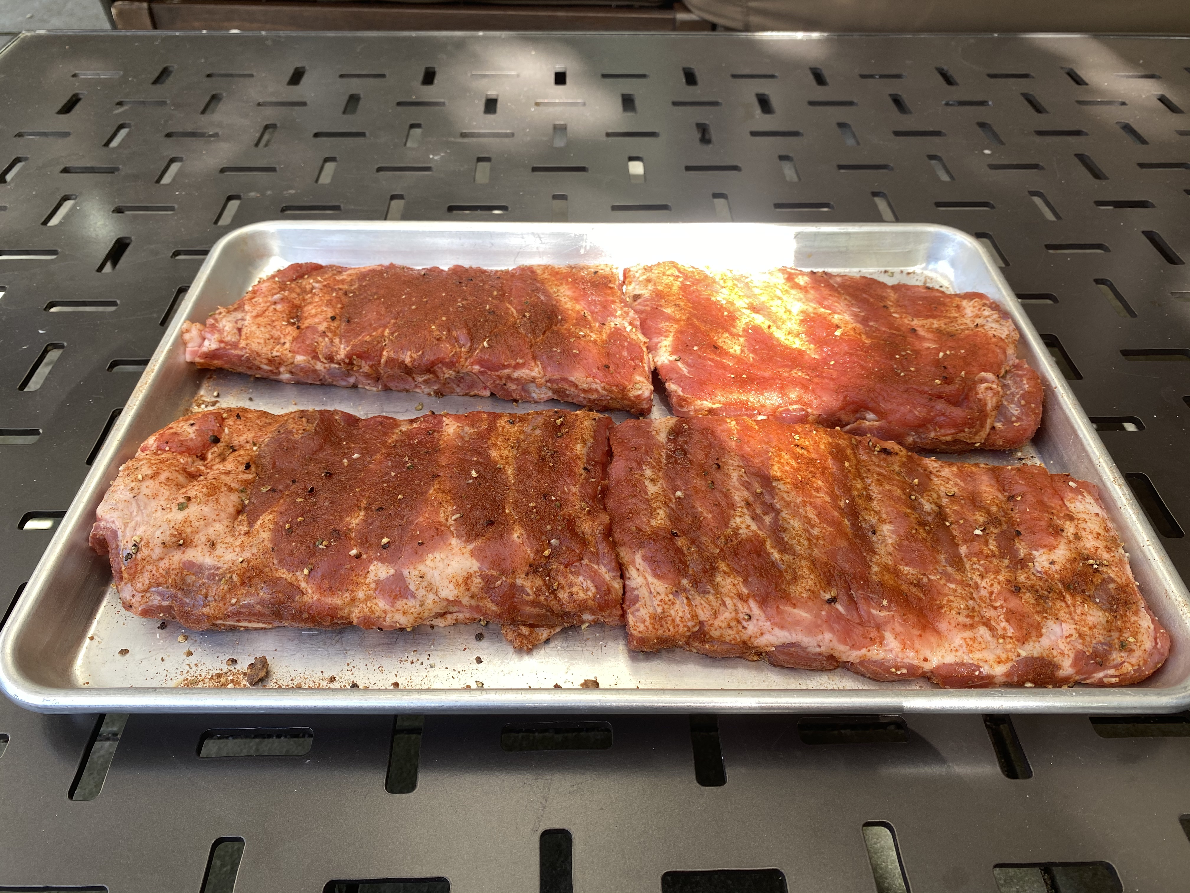Ribs rubbed